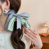 Korean Style Plaid Silk Ribbon Scrunchies Elastic Large Intestine Hair Ring  Friends