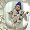 Autumn Style Korean Fleece Long Sleeve Baby Bodysuit Onesie