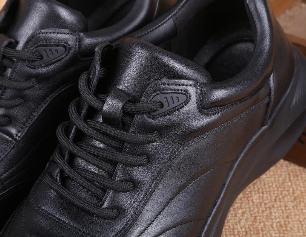 Herren Echtleder Freizeitsneaker - Atmungsaktiv, Sport Outdoor, Oberste Schicht Rindsleder