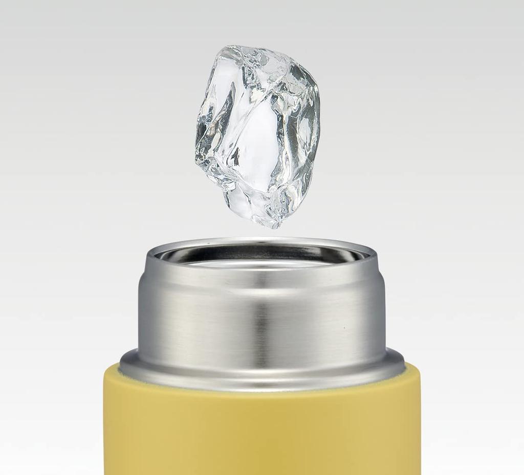 Skater Mug Bottle, Dull Yellow, 350ml, Ultra-Lightweight Stainless Steel Water Bottle, STYL4-A