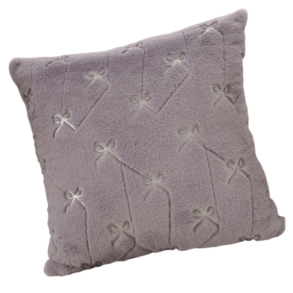 Elegant Bowknot Designs Polyester Pillowcase Quick Drying Machine Washable For Sofa Bed Nursery Home Accent