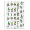 COCK PLANTS CACTUS GREEN WATERCOLOR Throw Blanket Single sofa bed Blankets Sofas Of Decoration Plush Blankets