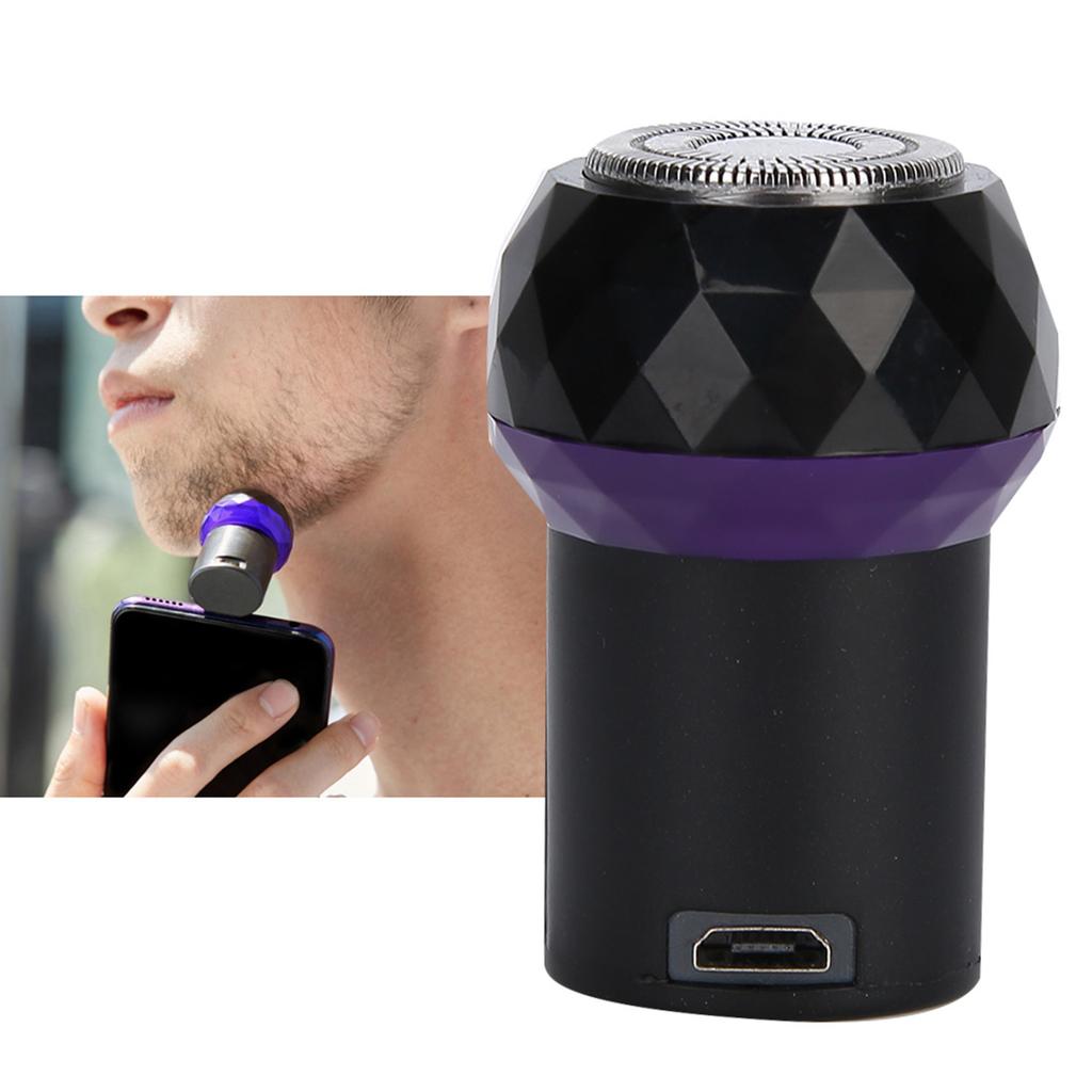 Professional UV Multi Functional Electric Shaver Portable Beard Shaver Trimmer Black(MICRO USB )