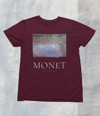 Monet Water Lilies T Shirt Mens Womens Tees Top - Impressionism - Art T Shirt Mens Womens Tees Top - Painting - Cezanne