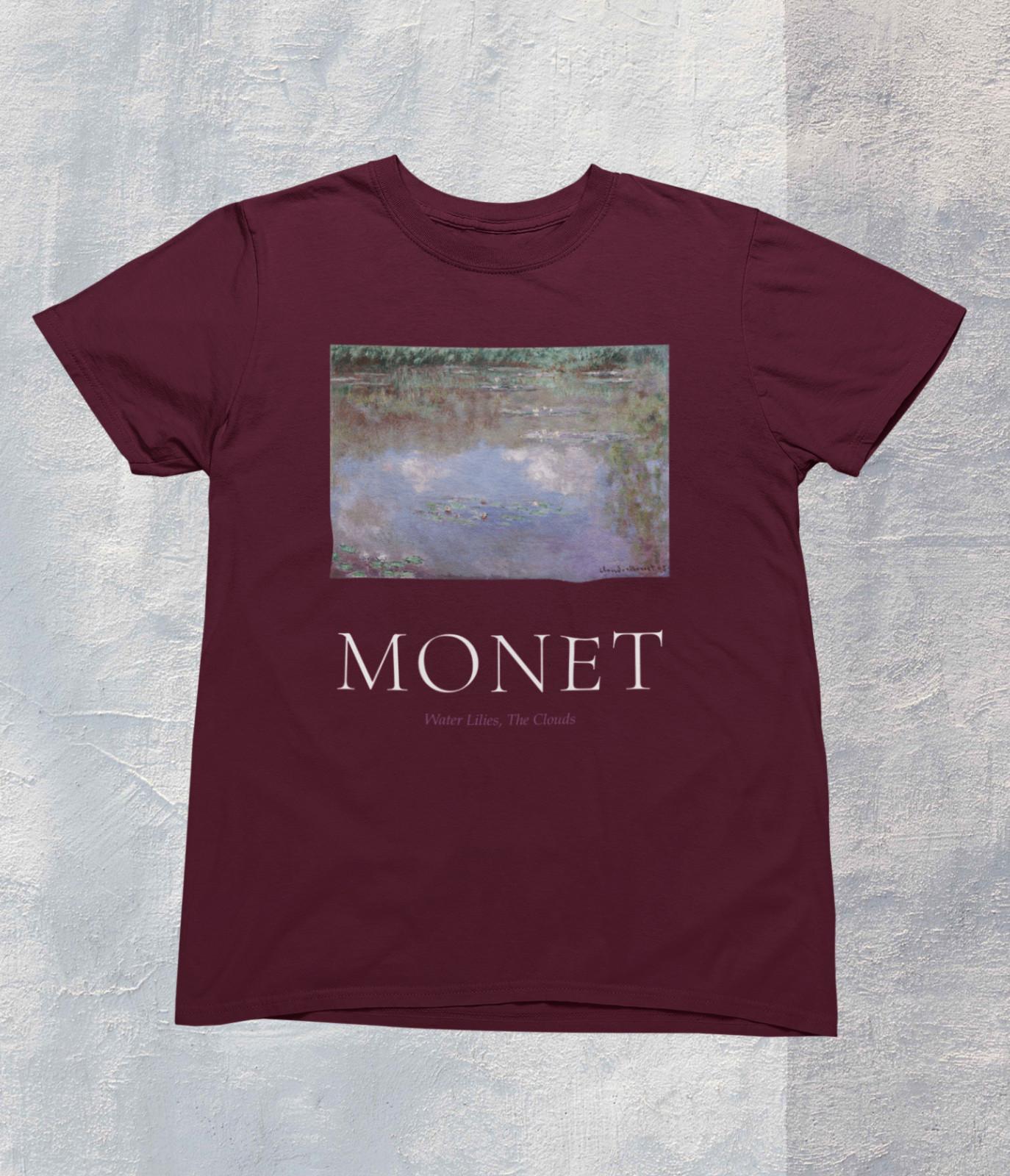 Monet Water Lilies T Shirt Mens Womens Tees Top - Impressionism - Art T Shirt Mens Womens Tees Top - Painting - Cezanne 2XL