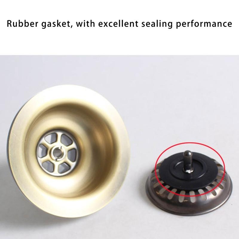 European Style Steel Sink Drain Bathroom Kitchens Corrosion Resistant Retro Designs Easy Installation for Household