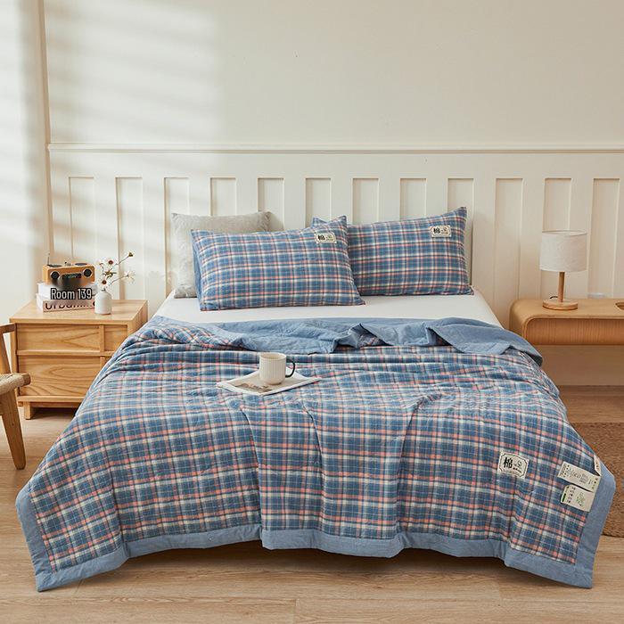 

Летнее одеяло из хлопка Синьцзян: Стиранный, Прохладный, для Односпальных или Двуспальных кроватей, Детский, и для Кондиционирования. 110x150cm Summer Quilt (random pattern)