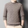 Winter Thickened Men'S Knitted Sweater Semi-Turtleneck Loose High-End Casual Sweater Men'S Bottoming Shirt
