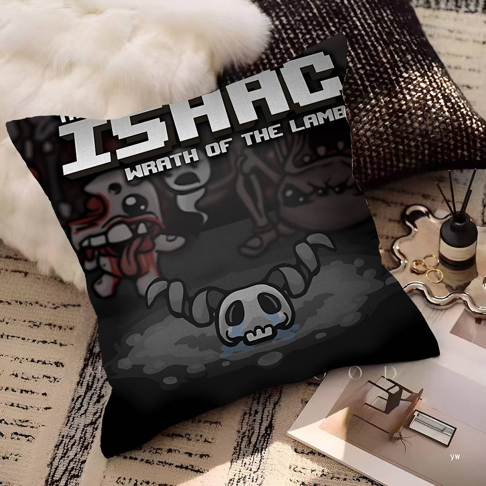 The Binding Of Isaac Cushion Cover Inches Farmhouse Decor Home Throw Pillow Covers For Couch Decorations