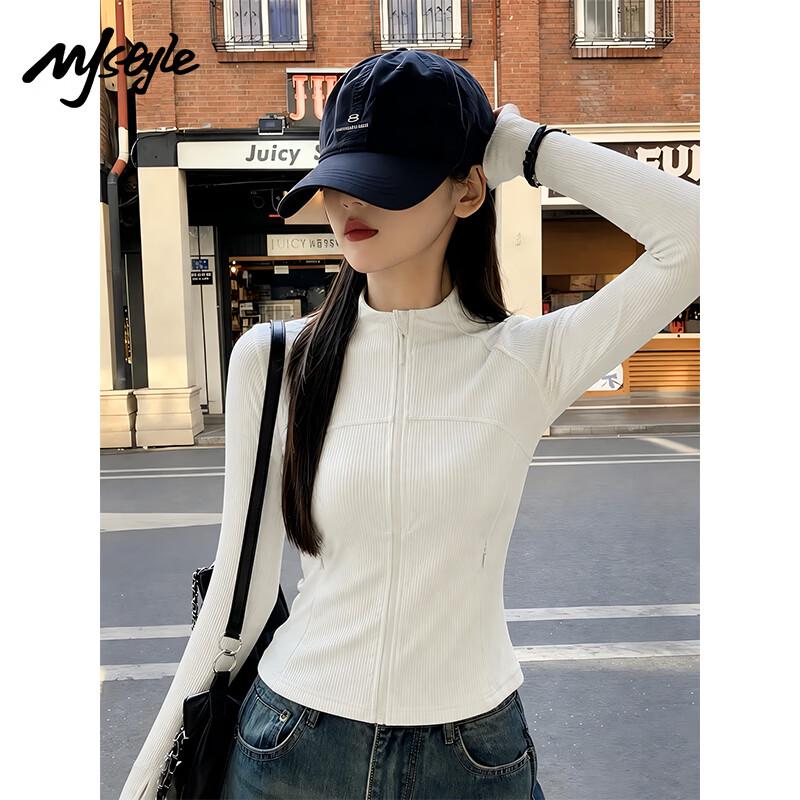 MJ STYLE Women's Slim Fit Sports Jacket