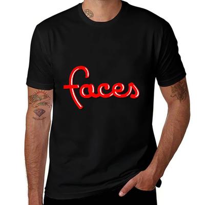 The Faces1970s Rock Band Tshirt Basic Lightweight Short Sleeve Tee Tshirt