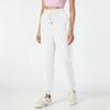 Ladies' Loose Casual Color Cotton Linen Threaded Elastic Waistband Pocket Pants