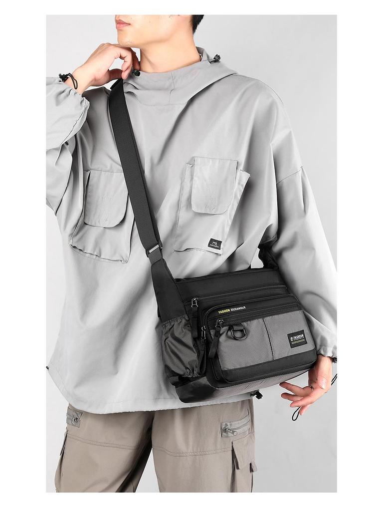 Herren Wasserabweisende Oxford-Stoff Umhängetasche - Großes Fassungsvermögen Outdoor Reise- und Business-Rucksack