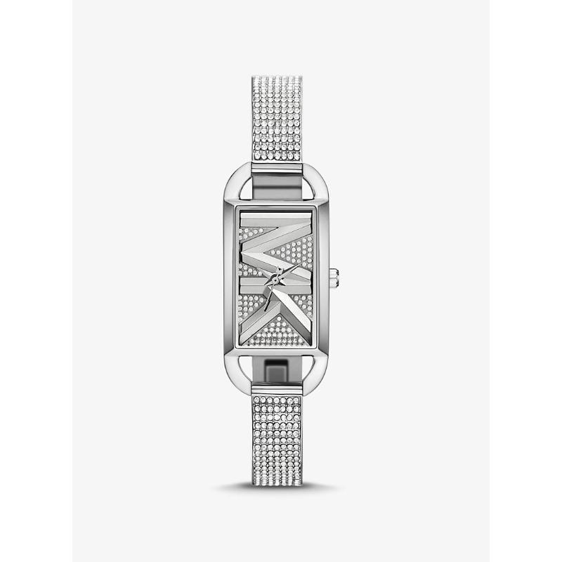 

Женские часы-браслет Michael Kors Mini Empire с паве, серебристый тон, MK4841 серебряный