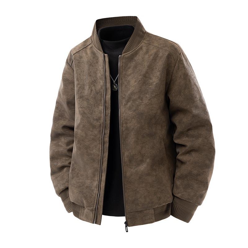 

Пуховик мужской% пух белой утки зимний свободный воротник бейсбол кожаная куртка мужская 4XL