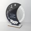 MZ Creative Ethnic Wooden Rotating Acrylic Calendar Ornament