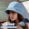 Retro Denim Duck Tongue Stacking Hat Spring and Autumn Street Modeling Beret Female Face Small Painter Hat
