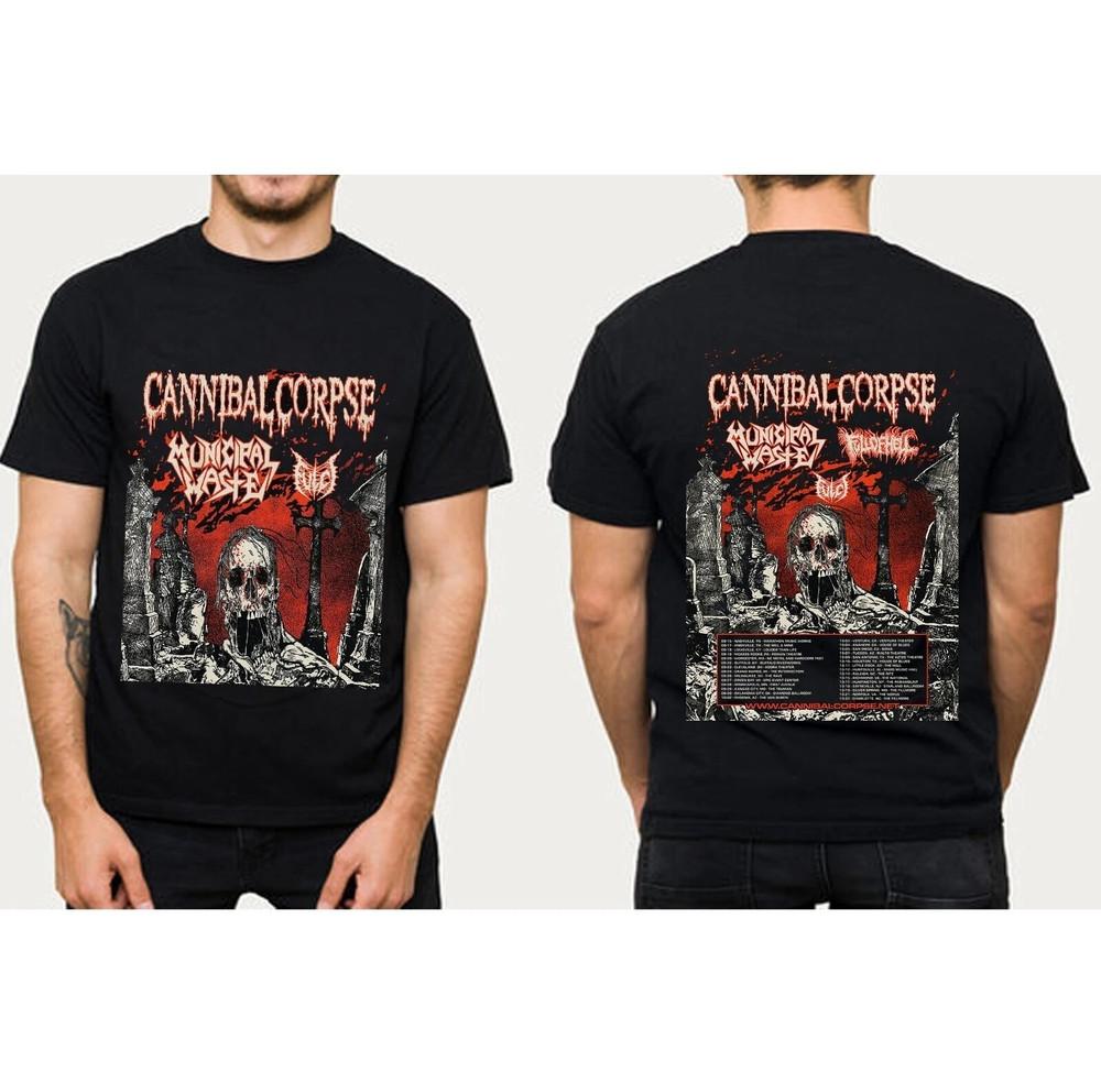 

Cannibal Corpse North American Tour 2025 T-Shirt Band Concert Tee Unisex S-5XL Unisex T-Shirt L
