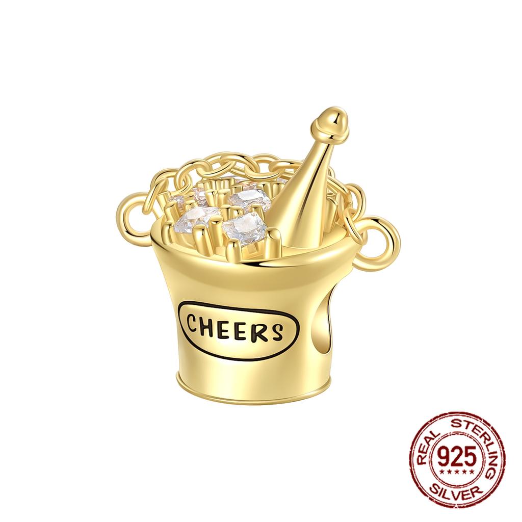 Copper Golden Series Compass Whistle Virgin Mary Dangle Charms Beads Pendant Fit Bracelet Necklace Diy Jewelry Gift