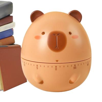 60-minute Capybara Mechanical Timer Cartoon Capybara Visual Timer Manual Countdown Timers For Kids Friends Students