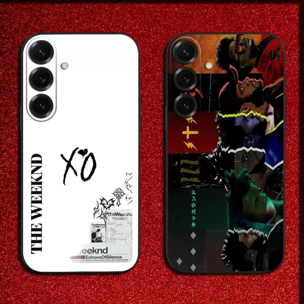 Etui Na Telefon Z Wizerunkiem Piosenkarza The W-Weeknd XO Do Samsung S25,S24,S21,S22,S23,S30,Ultra,S20,Plus,Fe,Lite,Note,10,9,5G Czarne Pokrowiec