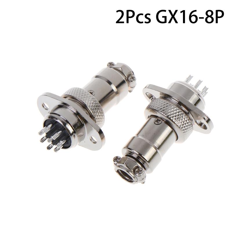 GX16 Square Flange Aviation Plug Socket Male Female 2 to 10 Pin Connector for Instrumentation Cabling Solution