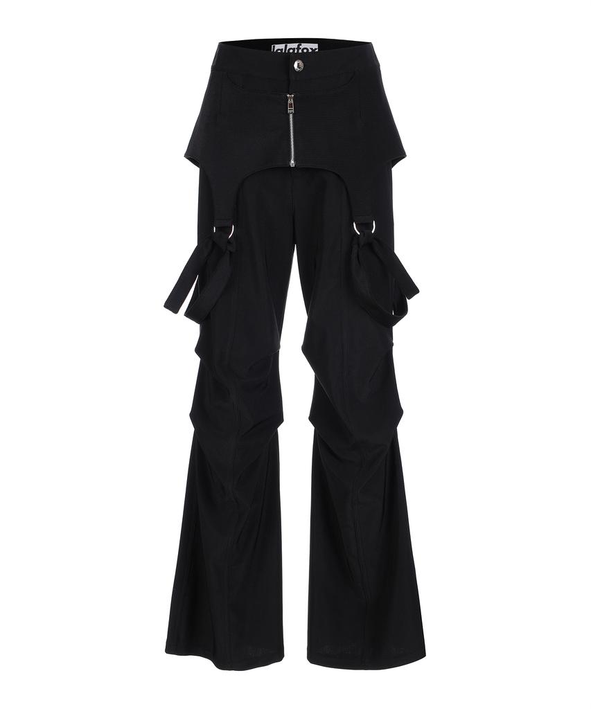 LALAFOX Two-Way Zipper Pants Black Bq2Wp002