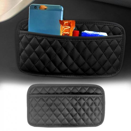 Universal Car Storage Pouch Bag Phone Holder Pocket Organizer Accessories Black