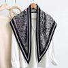 French Style Retro Large Triangle Scarf For Women Summer   High-End Decorative Headband