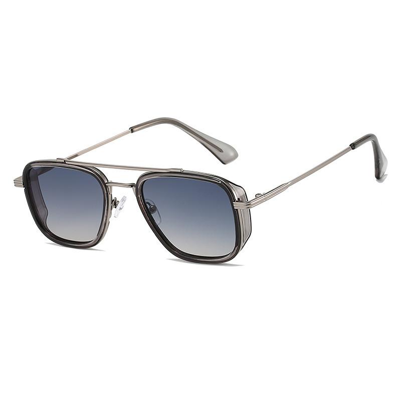 Vintage Punk Square Sunglasses For Men Uv400 Sun Protection Outdoor Fashion Accessory