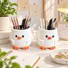 Multifunction Table Storage Box Flowerpot Desktop Organizer Cartoon Penguin Pen Holder  Office