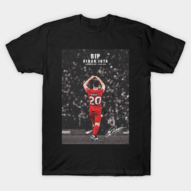 

Men Black Print T-shirt Rip Diogo Jota No-Cut Transfer Paper Print Cotton Tshirt M чорний