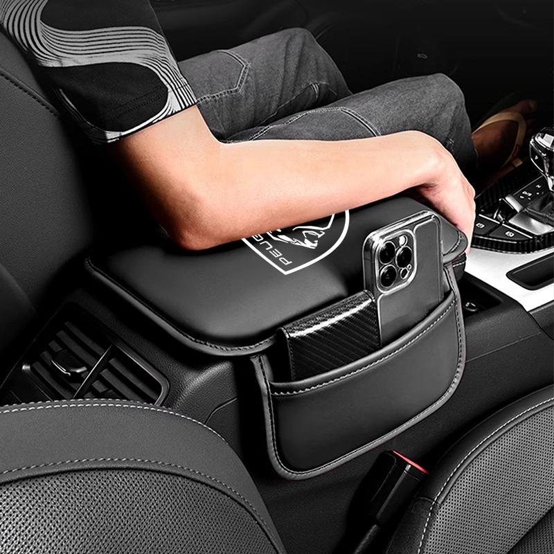 Car Arm Rest Cushion Storage Pad Armrest Box Protective P Cover For Peugeot 107 408 4008 308 3008 5008 508 2008 208 301 407 4008