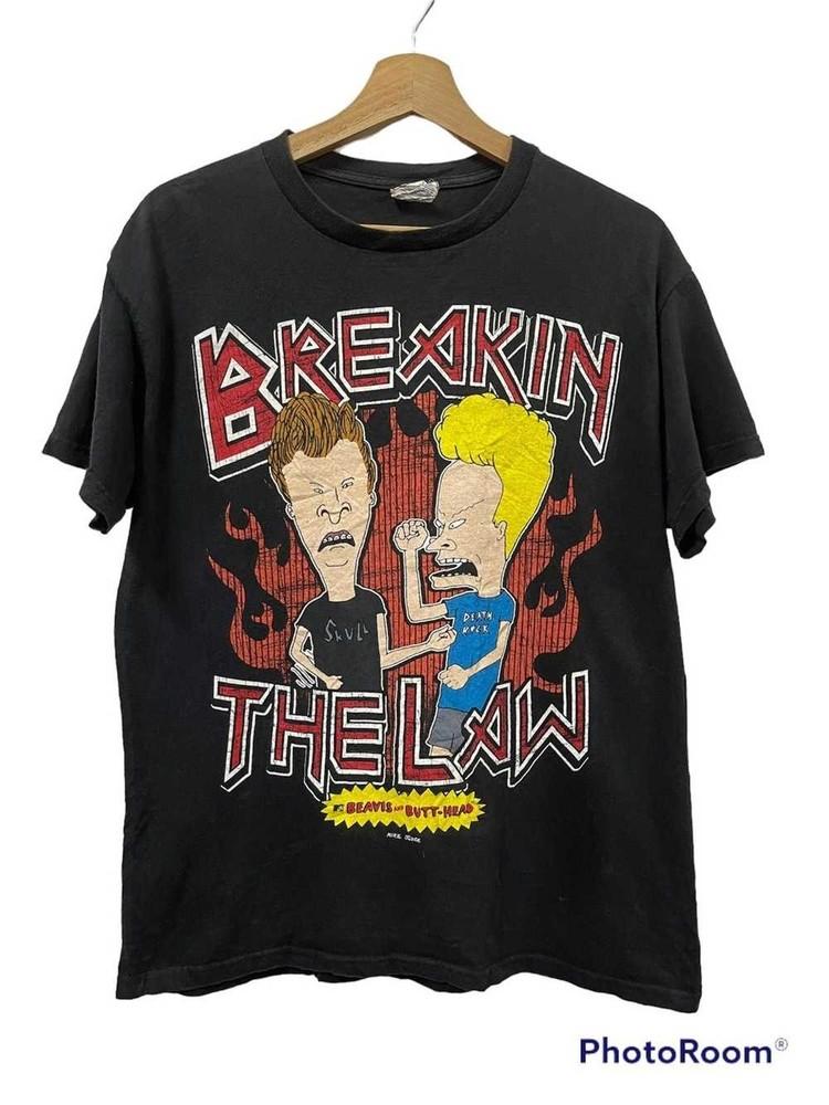 

Vintage Beavis and Butthead Basic Black Short Sleeve Unisex T shirt S5XL WA4497 Unisex T-Shirt M
