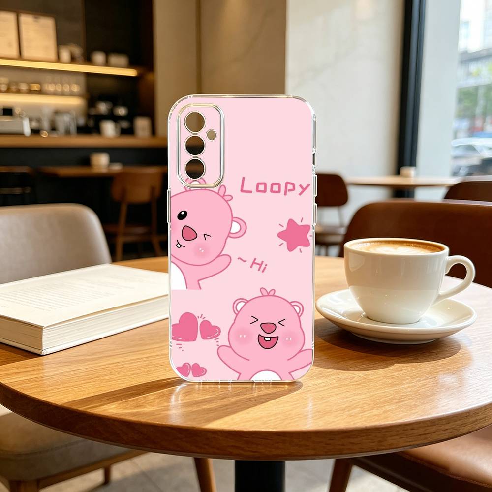 FOR C-Cute L-Loopys Gift Phone Case Transparent Silicone Soft For SamsungA10,12,20,21S,30,31,40,50,51,52,70,71