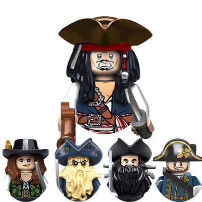 Οι Πειρατές της Καραϊβικής Φάντασμα Ζόμπι Κάπτεν Τζακ Σπάροου Σαλαζάρ Ντέιβι Τζόουνς Μαυρογένης Μπαρμπόσα Φιγούρες Μπλοκ Παιχνίδια Για Παιδιά