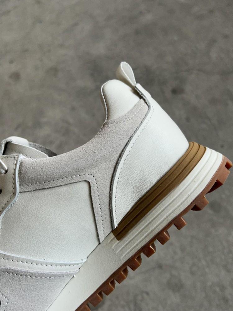 Fashion Men Thick Platform Genuine Leather Sneakers Outside Joggers Trainers Man Spring New Comfortable Active Skateboard Shoes