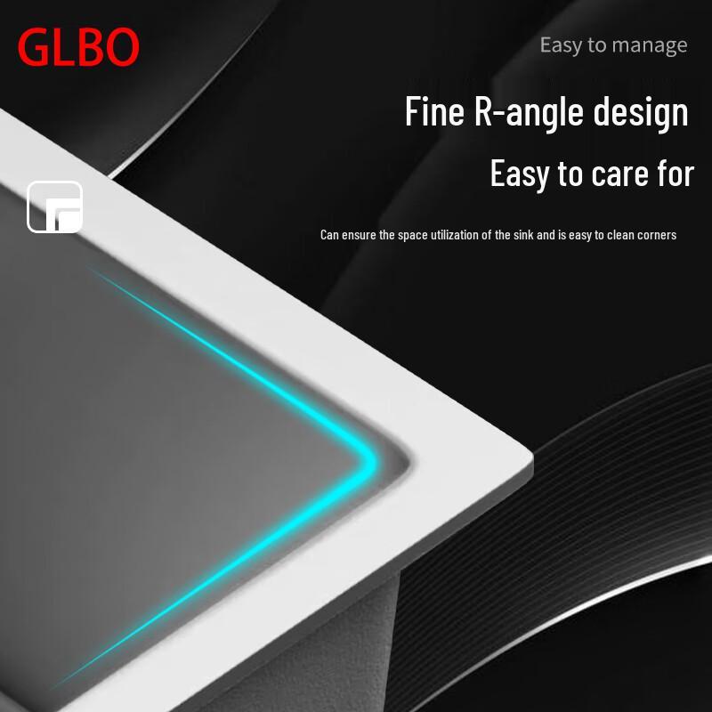GLBO 201 Stainless Steel Single Bowl Kitchen Sink
