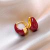 Vintage Luxe Anke La Red 925 Silver Earrings Zircon Studs Minimalist Elegant Fashion Jewelry For Women