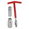 Spark Plug Removal Tool 16mm & 21mm T-Bar T-Handle Flexible Spanner Socket 4-17