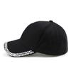 Adjustable Rhinestone Baseball Cap Bling Crystal Edge Outdoor Sun Hat Diamond Brim Cap  Casual Wear