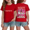 Korean Girl Group Kids Fashion Short Sleeve T-Shirt for Boys and Girls