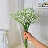 6Pcs 42CM Artificial Babysbreath 3 Fork Realistic Fake Flower Home