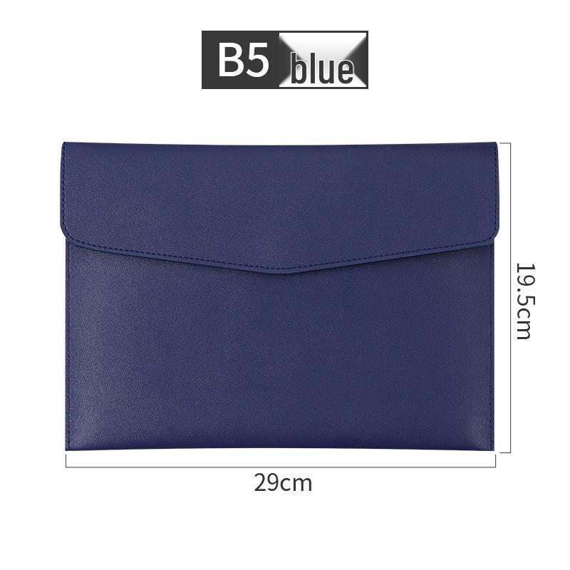 A4 Leather Magnetic File Bag with Custom Logo Options - Business Document Envelope Design in Multiple Specifications