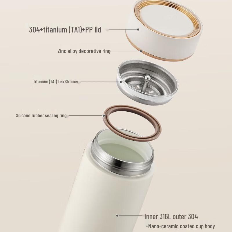 TAFUCO T6193 Zhen Series 316 Stainless Steel Insulated Mug