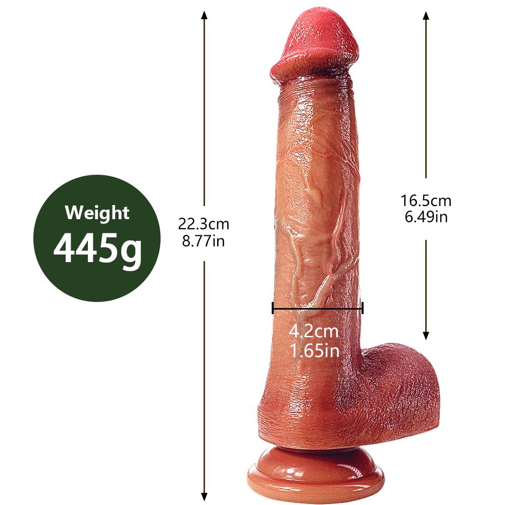 Super Double Liquid Silicone Artificial Penis Dildo Hand Stick Female Masturbator Adult Sex Toys