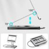 Foldable Laptop Stand with USB Hub Card Reader RJ45 Universal Bracket Holder 360° Rotatable Universal Bracket Holder