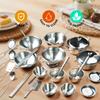 25Pcs Mini Kitchen Play Set For Kids Toys Stainless Steel Miniature Cooking Kitchen 25 Toy For Cake Children Play House Toys