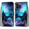 Luxury Painted Leather Case Wallet Book Style Protective Cover for iPhone 16 15 14 13 12 11 Pro MAX 16Pro 15Pro 14Pro 16Plus 15Plus 12mini SE4 (2025)