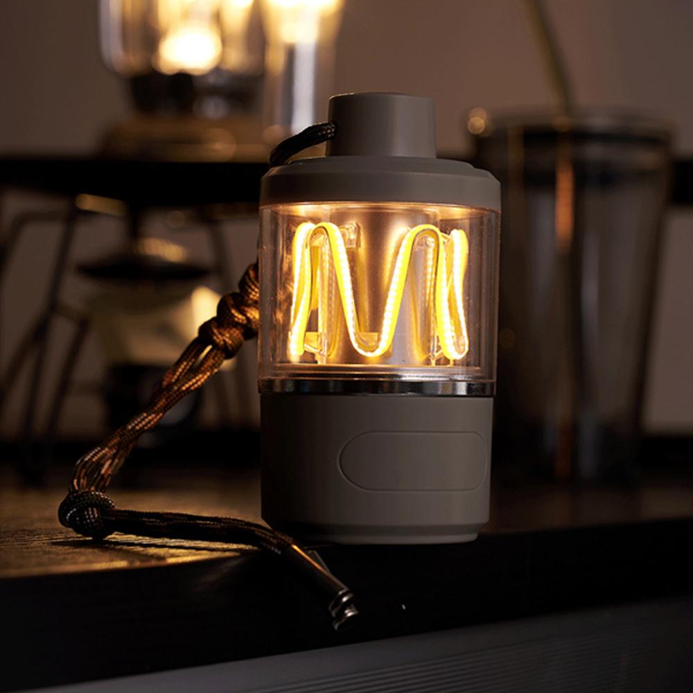 LED campinglys Vanntett utendørs dekorativ bordlampe Oppladbar bærbar campinglykt